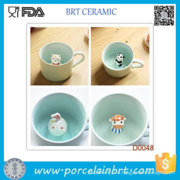 Taza de porcelana elegante superventas con animalito